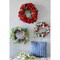 22" Patriotic Mixed Flower Wreath Red, White & Blue Floral Door Decor for Memorial Day & 4th of July